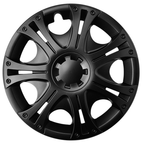 Black wheel trims - black, for
