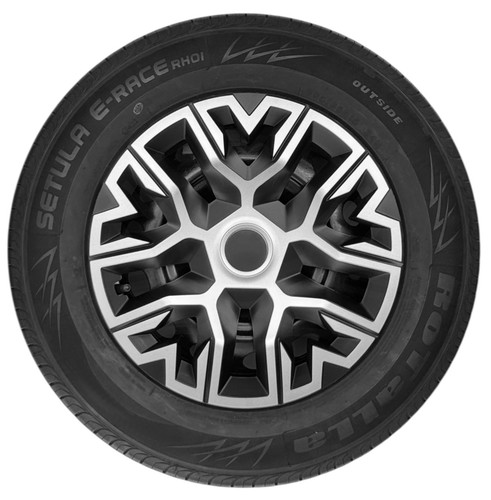 4x14 silver black wheel - 4x14",